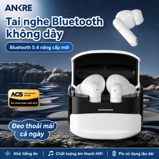 Tai Nghe Bluetooth Không Dây ANKRE Bluetooth 5.4, Chống Ồn ENC, Âm Thanh HiFi Bass Mạnh, Độ Trễ Thấp, Pin 24 Giờ, Điều K