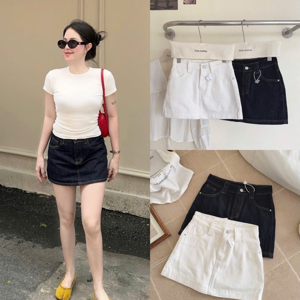 Luna Skirt (TSW) Quần jean giả váy Nữ the.sweaterweather