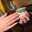 Móng tay giả sẵn keo, nailbox mắt mèo sơn hồng đính nơ sang chảnh đi tiệc TẶNG KÉO DÁN TẠI NHÀ
