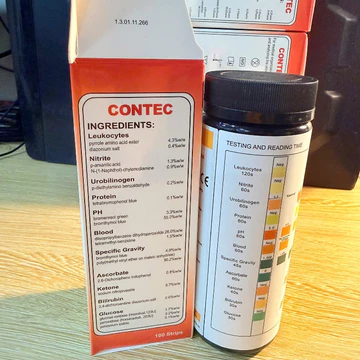 Que Thử Test Nước Tiểu 11 Thông Số CONTEC dùng cho máy xét nghiệm nước tiểu BC400/ CONTEC
