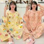 Bộ tole cổ thuyền cột dây chuông, tay raglan FORM RỘNG, hàng thiết kế - Nocnhasleepwear