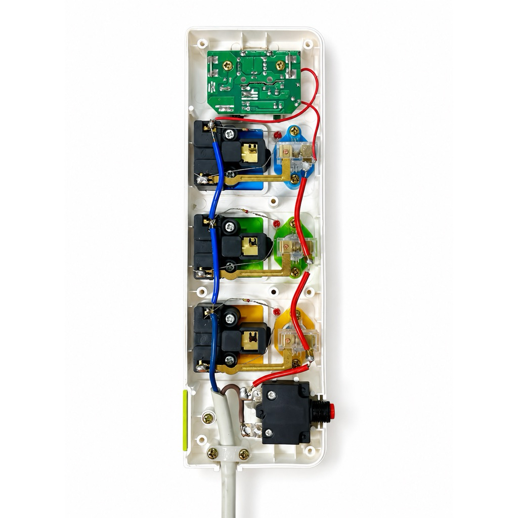 Ổ cắm điện đa năng 3 lỗ có công tắc độc lập kèm cổng sạc USB/Type-C (Mã: 318)