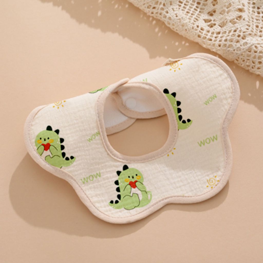 ​[Combo 3/5] Yếm Xô Muslin 360° Cho Bé -Yếm Tròn Chống Thấm Thấm Hút Họa Tiết Hàn Quốc An Nhi Baby
