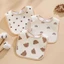 Yếm Xô Muslin Chống Thấm Cho Bé Sơ Sinh , Yếm Tròn Chữ U Họa Tiết Hàn Quốc - An Nhi Baby