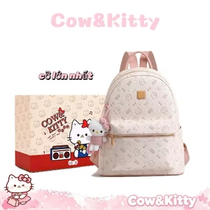 Mở Bán Kèm Móc Khóa Balo KittyCow Size32 Size40 DaPu thời trang đi du lịch đi học đựng sách vở A4 BL98