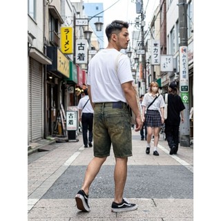 quần short nam rêu denim vải jean nhật cao cấp
