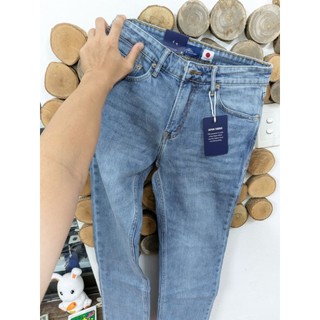 quần jean nam dáng đứng denim nhật bản có giãn thoải mái tôn dáng