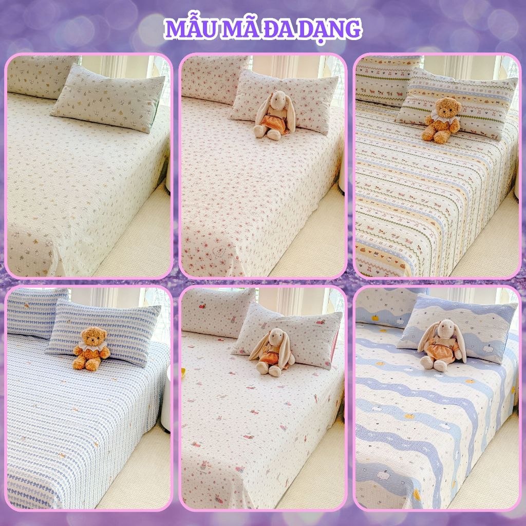 Bộ Ga Gối Cotton Đũi IceMax Cao Cấp 3 Món – Mềm Mịn Chuẩn Baby Skin, Thoáng Mát An Như Bedding