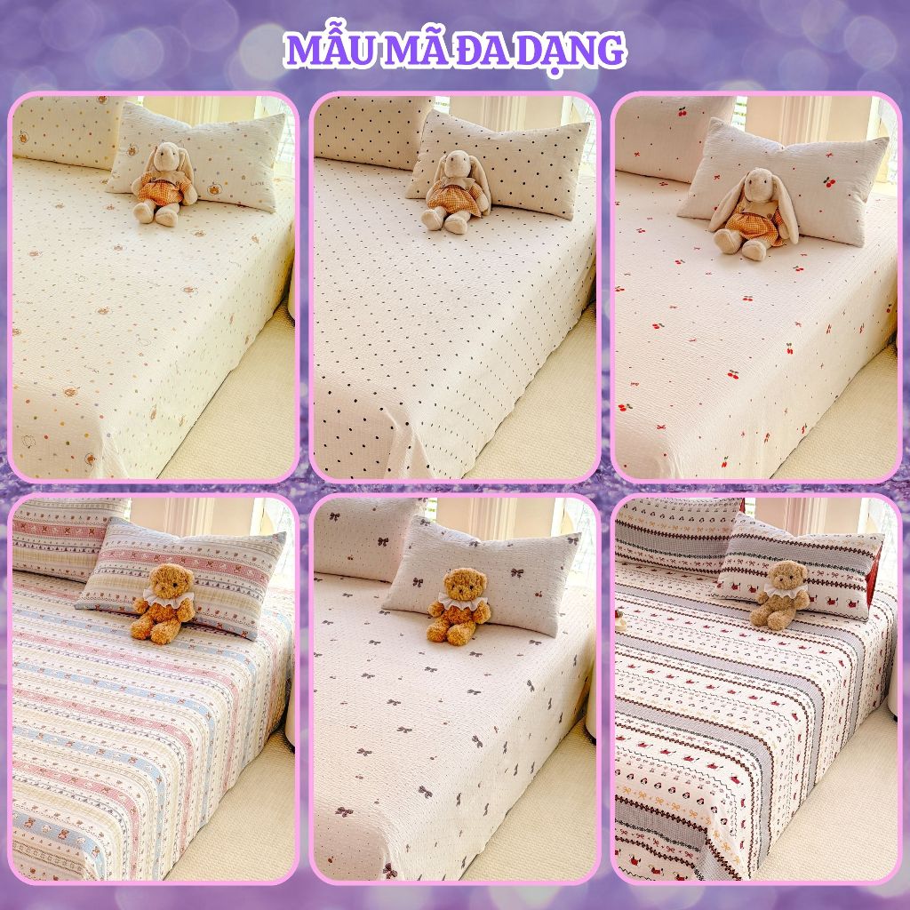 Bộ Ga Gối Cotton Đũi IceMax Cao Cấp 3 Món – Mềm Mịn Chuẩn Baby Skin, Thoáng Mát An Như Bedding