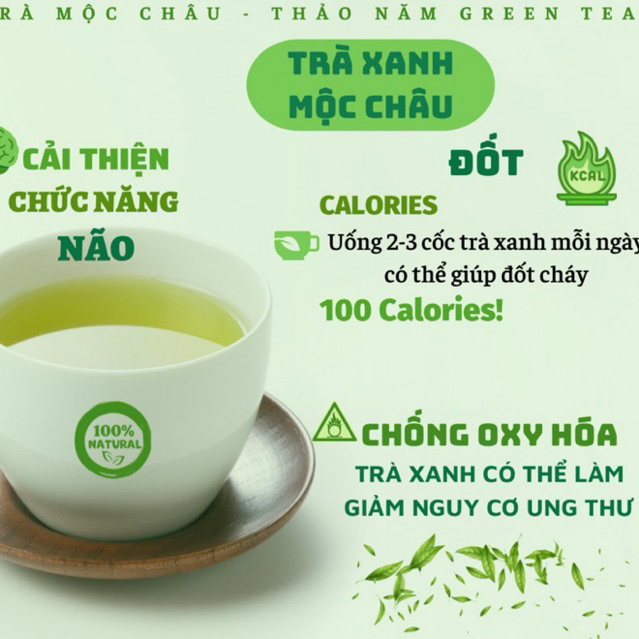 Trà Shan Tuyết Mộc Châu 1kg. Đặc sản chè xanh Mộc Châu - Chè sạch - Hương vị thơm