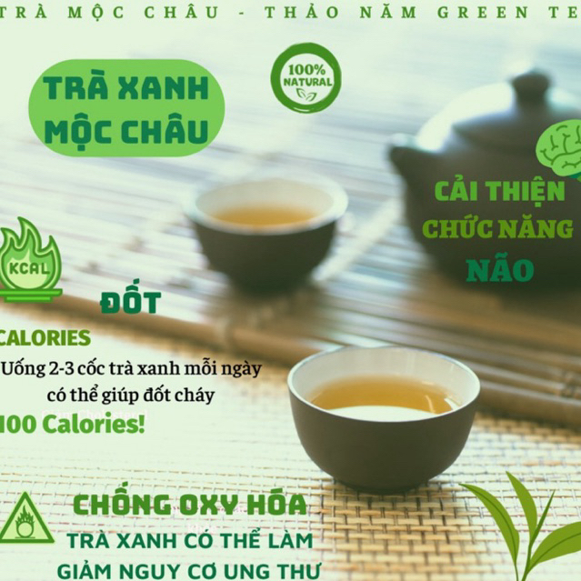 Trà Shan Tuyết Nõn Tôm 500gram. Chè Ngon Mộc Châu Đặc Sản