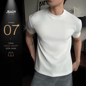 Áo thun nam Muscle Fit vải Cotton Hàn mềm mịn tôn dáng - JT2503