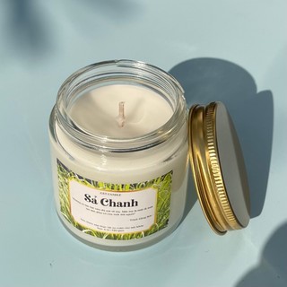 Nến Thơm Cao Cấp - Nến Thơm Handmade Không Khói Hương Sả Chanh Sáp Thực Vật Lành Tính - Nến Thơm Quà Tặng - Cát Candle