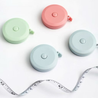 Cuộn Thước Dây Đo Eo, Chiều Cao, Đồ Đạc Mini Thu Rút Tự Động Hộp Tròn 1.5 Mét