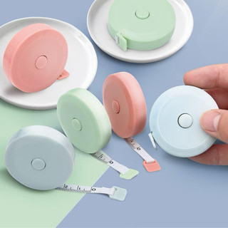 Cuộn Thước Dây Đo Eo, Chiều Cao, Đồ Đạc Mini Thu Rút Tự Động Hộp Tròn 1.5 Mét