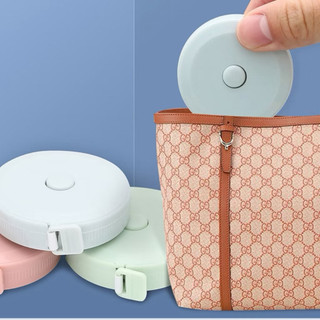 Cuộn Thước Dây Đo Eo, Chiều Cao, Đồ Đạc Mini Thu Rút Tự Động Hộp Tròn 1.5 Mét