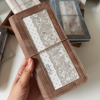 Binder bìa da denim Samue size A6 slim kèm giấy trơn