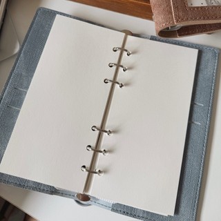 Binder bìa da denim Samue size A6 slim kèm giấy trơn