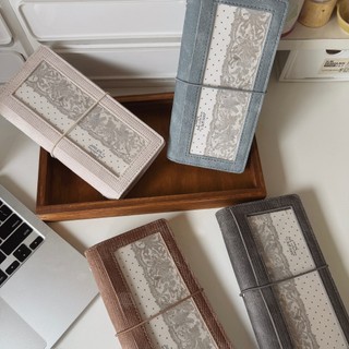 Binder bìa da denim Samue size A6 slim kèm giấy trơn