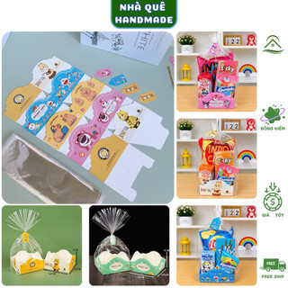 Combo 50 Túi Đựng Set Bánh Kẹo Hoạt Hình Cho Bé – Túi Quà Sinh Nhật, Trung Thu, Thiếu Nhi, Tổng Kết Siêu Dễ Thương