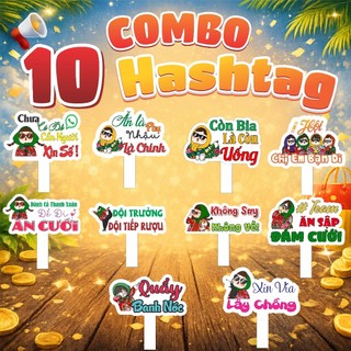 COMBO 10 Hashtag VÔ TRI, Đám Cưới, Liên Hoan, Tiệc Tùng, Party.