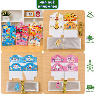 50 Túi Đựng Set Bánh Kẹo Hoạt Hình Cho Bé – Túi Quà Sinh Nhật, Trung Thu, Thiếu Nhi