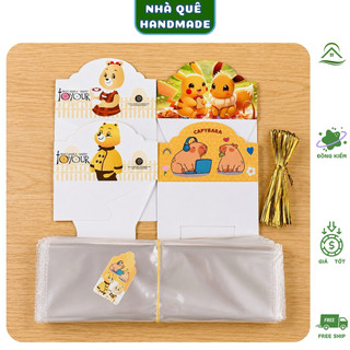 50 Túi Đựng Set Bánh Kẹo Hoạt Hình Cho Bé – Túi Quà Sinh Nhật, Trung Thu, Thiếu Nhi
