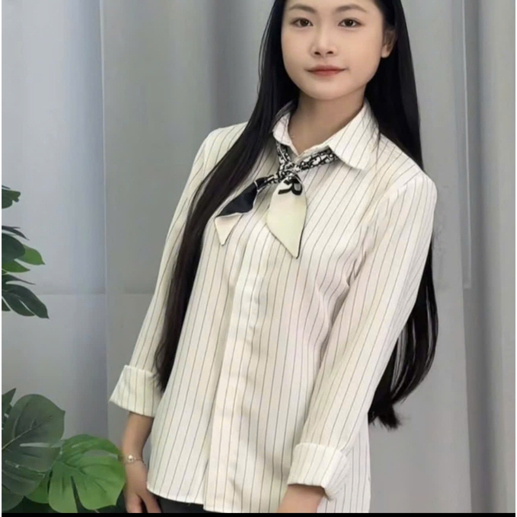 ÁO SƠ MI KẺ NỮ.   CHẤT VẢI UNI