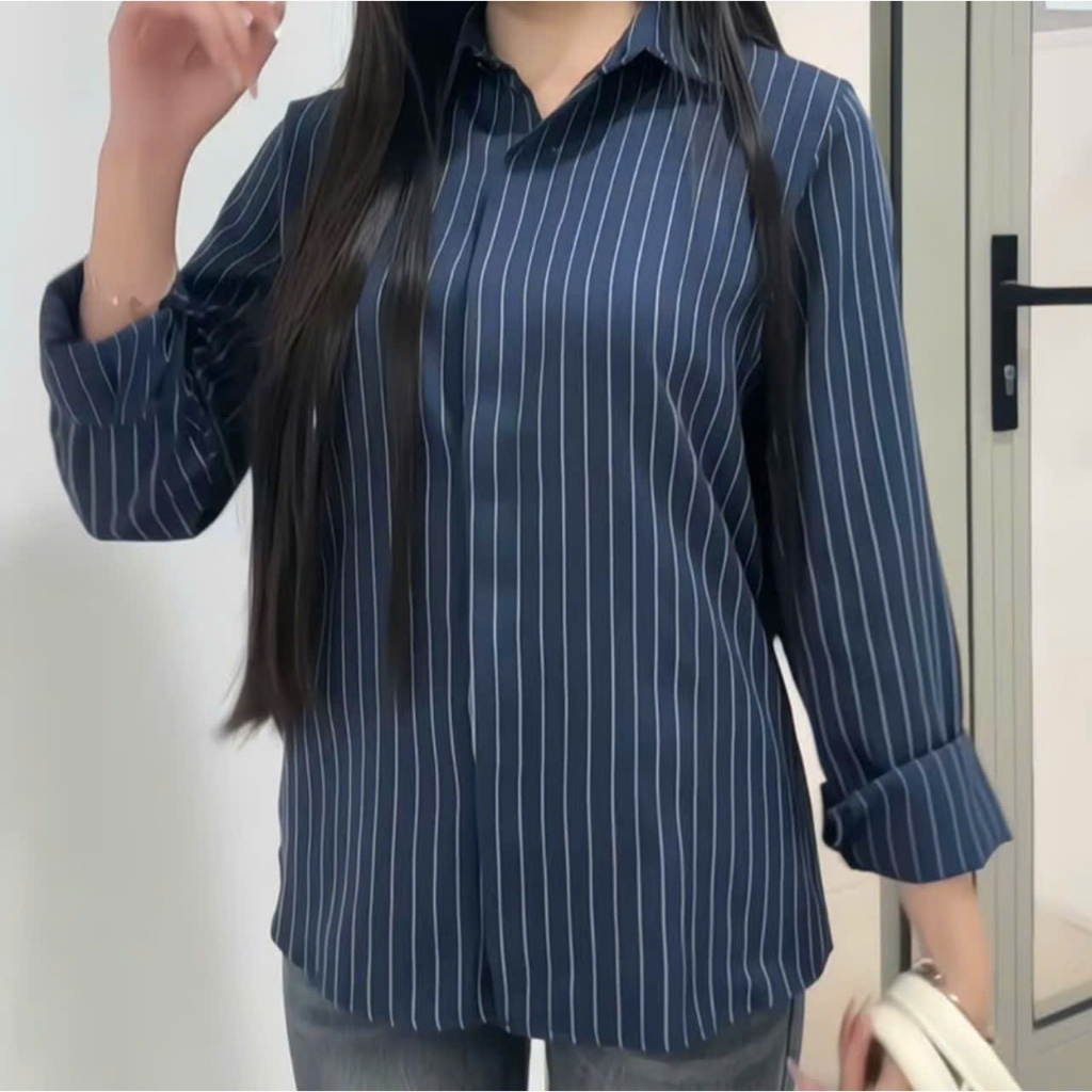 ÁO SƠ MI KẺ NỮ.   CHẤT VẢI UNI