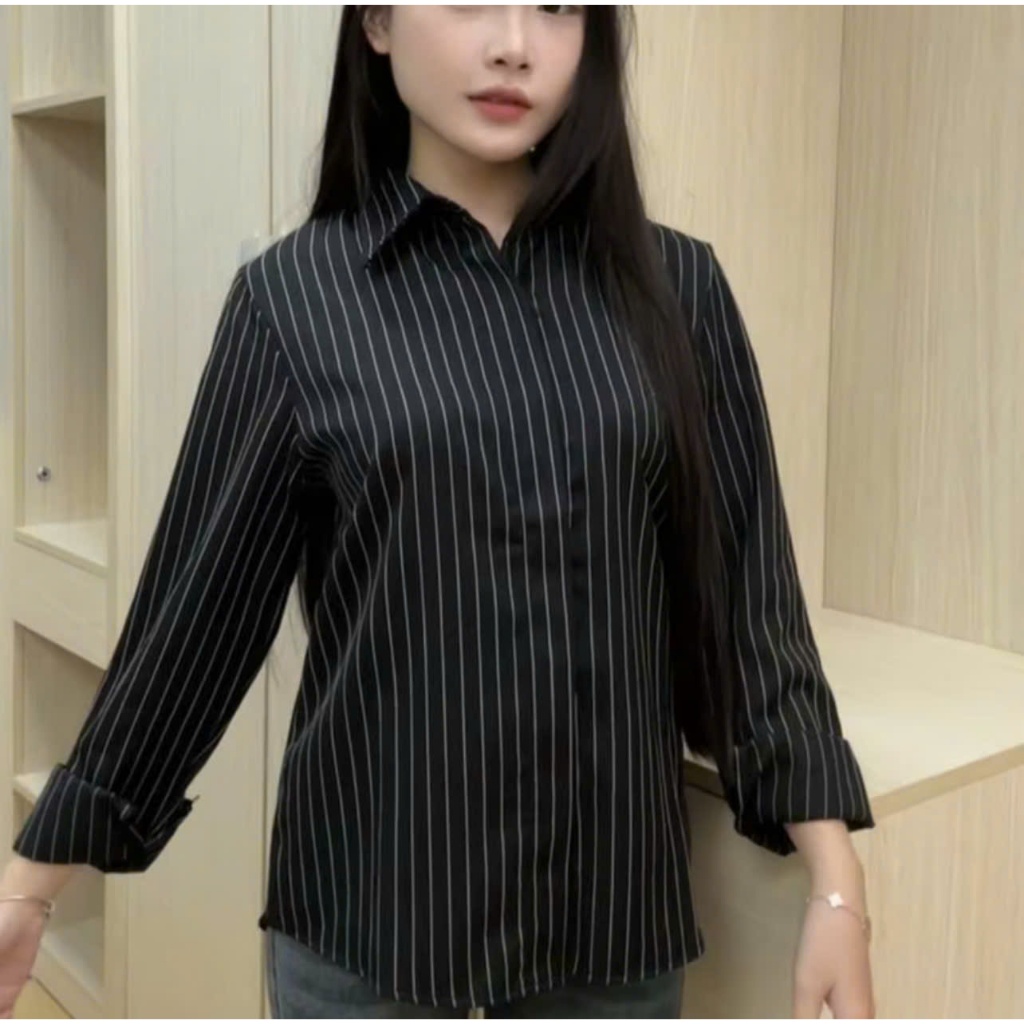 ÁO SƠ MI KẺ NỮ.   CHẤT VẢI UNI