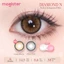 Magister Kính áp tròng 14.5MM cận thị Màu nâu Brown lens Màu Gray lens Đôi mắt to 6 tháng