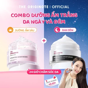 Kem Dưỡng The Originote Cấp Ẩm và Dưỡng Trắng Da Không Dính 24H Chăm Sóc Da 50g+50g