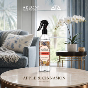 Xịt Thơm Phòng Areon Home Apple & Cinnamon 300ml – Hương Táo Quế Tươi Mát, Khử Mùi Hiệu Quả