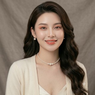 [ DAISYN ] N415 choker vòng cổ hạt ngọc nhân tạo đá, dây chuyền ngọc nhân tạo đá dây chuyền mang áo dài