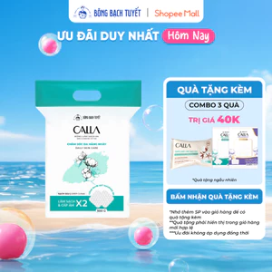 Bông tẩy trang làm sạch da Bông Bạch Tuyết Calla Sạch Sâu 500Gr (600 Miếng/Gói)