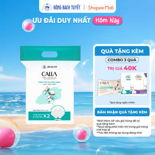 Bông tẩy trang làm sạch da Bông Bạch Tuyết Calla Sạch Sâu 500Gr (600 Miếng/Gói)