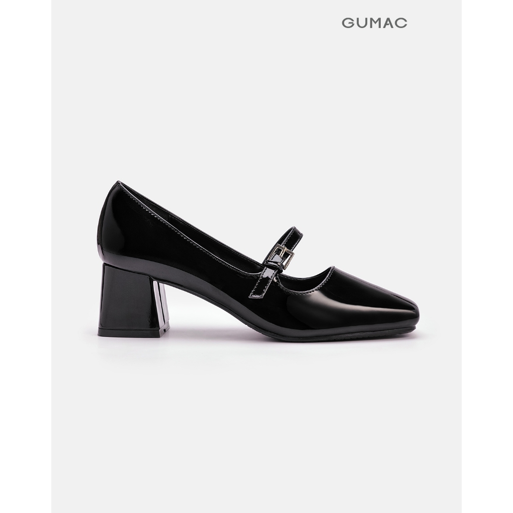 Giày Cao Gót Nữ GUMAC Gót Vuông 5cm Quai Khóa Thời Trang GF04057