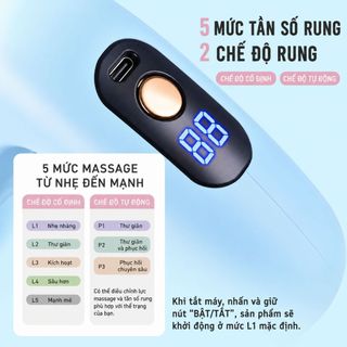 Máy đa năng đeo eo 5 mức rung sạc Type-C dùng cho bụng lưng tay chân giúp săn chắc M001 VIOTA FIT