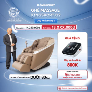 CHỈ GIAO MIỀN NAM | Ghế massage KINGSPORT Standard G2 con lăn di chuyển cổ vai, thiết kế hiện đại