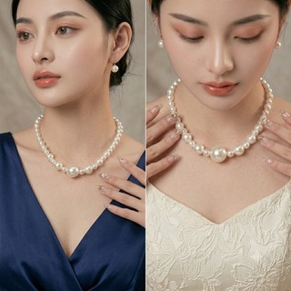 [ DAISYN ] N454 choker ,dây chuyền mang áo dài , vòng cổ mang áo dài, dây chuyền hạt Ngọc  5 sợi sang trọng cho nữ