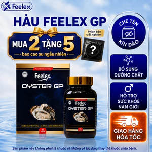 Tinh chất hàu biển cao cấp, hỗ trợ bổ sung dưỡng chất cho cơ thể - Feelex Oyster GP 60 viên