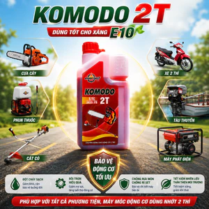 Nhớt 2 Thì API TC JASO FB 2T 1L, tỉ lệ pha ít, chạy ít khói, sạch máy, giúp máy khởi động nhanh [1 CHAI]