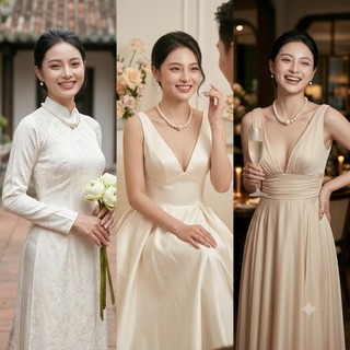 [ DAISYN ] N454 choker ,dây chuyền mang áo dài , vòng cổ mang áo dài, dây chuyền hạt Ngọc  5 sợi sang trọng cho nữ