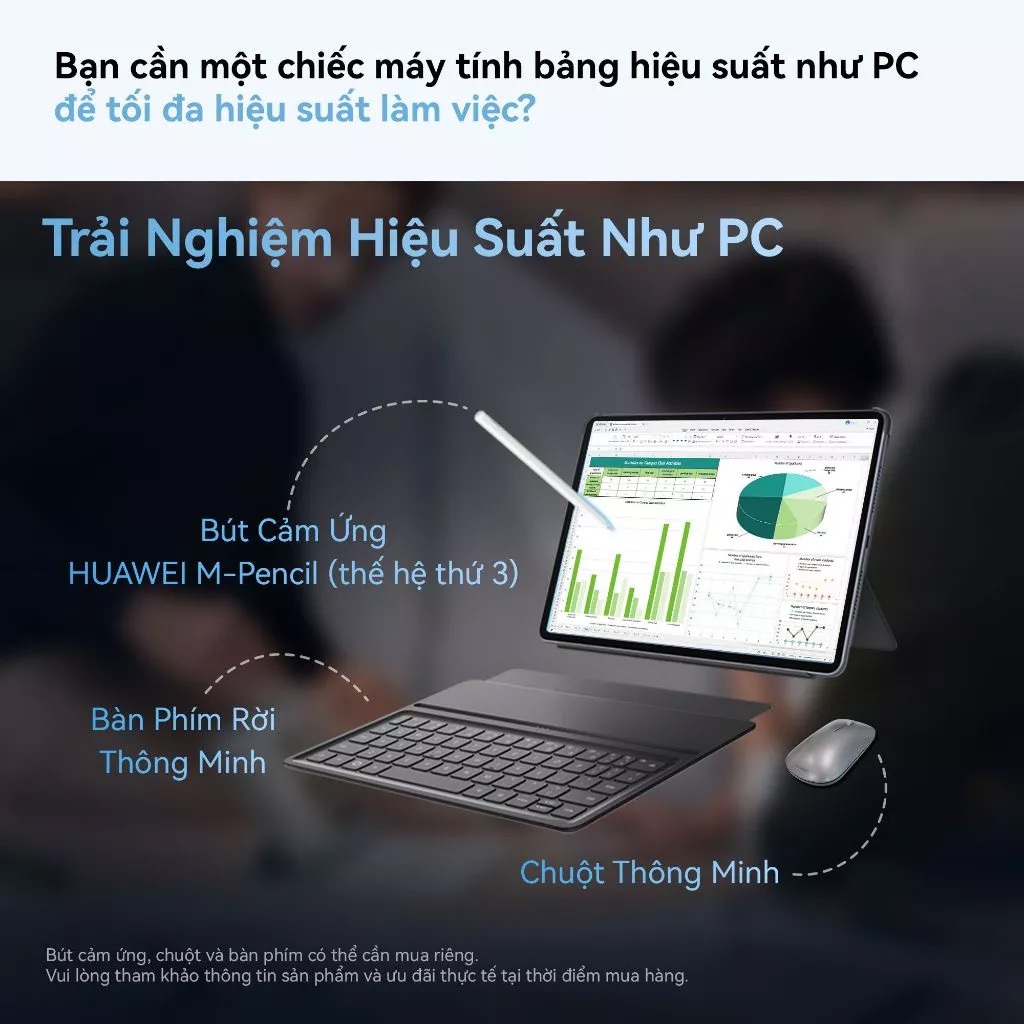 Máy tính bảng HUAWEI MatePad 11.5 2026 | WPS Office PC | FullView Display 2.5K 120Hz | Bàn Phím Rời | BigBuy360 - bigbuy360.vn