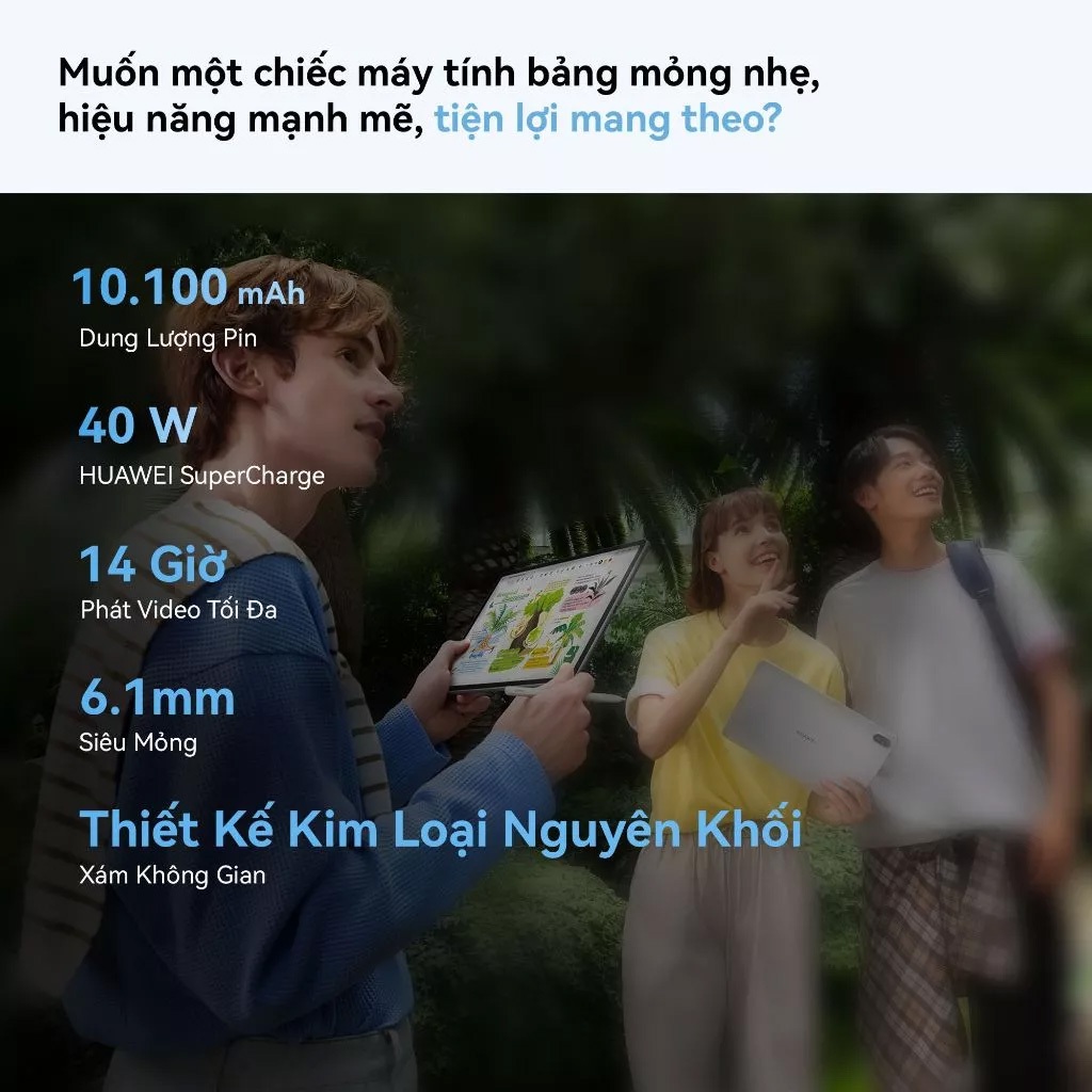 Máy tính bảng HUAWEI MatePad 11.5 2026 | WPS Office PC | FullView Display 2.5K 120Hz | Bàn Phím Rời | BigBuy360 - bigbuy360.vn