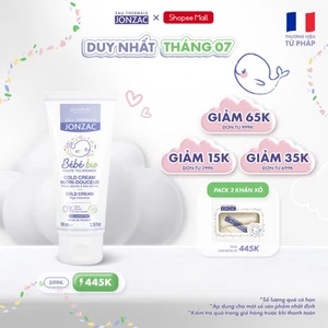 Kem Dưỡng Ẩm Hữu cơ JONZAC dành cho bé từ sơ sinh 100ml