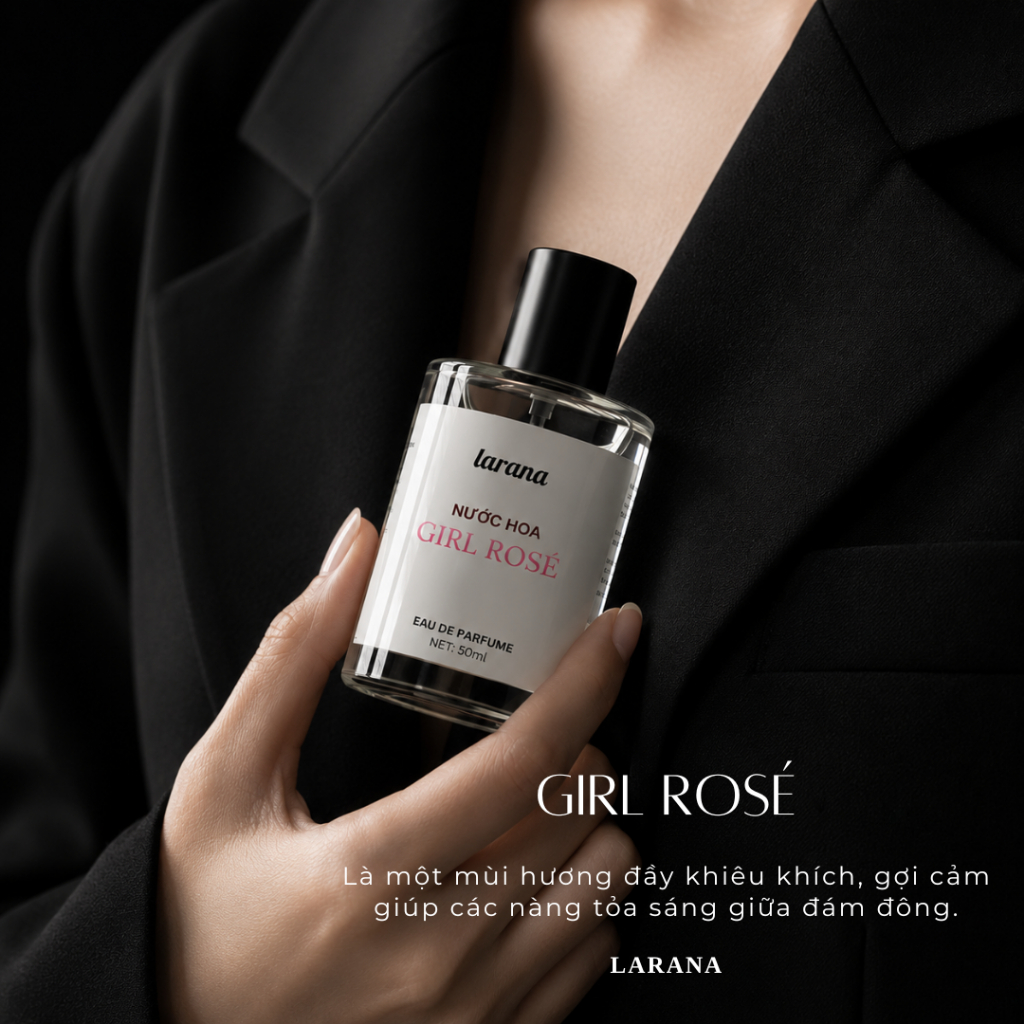 Nước hoa nữ Good Girl/Girl Rosé thương hiệu Larana hương thơm ngọt ngào quyến rũ, nữ tính dung tích tùy chọn