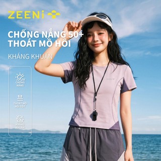 ZEENi Áo thun ngắn Áo thun thể thao Thể thao ngoài trời Trang phục du lịch & thể dục Màu tím Ridge,size S-2XL