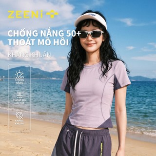 ZEENi Áo thun ngắn Áo thun thể thao Thể thao ngoài trời Trang phục du lịch & thể dục Màu tím Ridge,size S-2XL