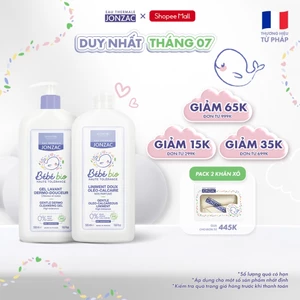 Combo Gel Tắm Gội Hữu Cơ 500Ml và Dung dịch vệ sinh chống hăm tã hữu cơ dành cho bé sơ sinh (500Ml-1L)